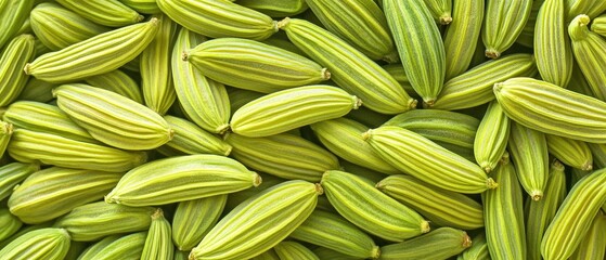 Close-Up of a Pile of Fennel Seeds Isolated on White Background for Culinary and Herbal Use