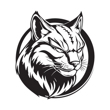 recommend clip art: Lynx mascot logo vector Stock Vector  isolated on white background