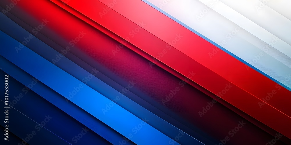 Poster abstract material blue and red gradient background banner with lines, generative ai
