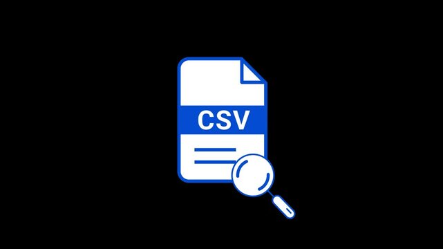 CSV File Searching icon animation