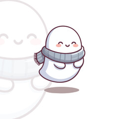 Little Ghost Wrapped in a Scarf