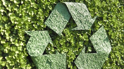 Embrace Sustainability: A Vibrant Representation of Recycling in Nature