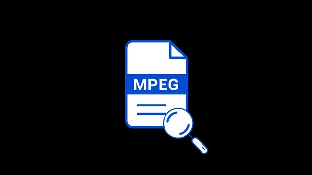 MPEG File Searching icon animation