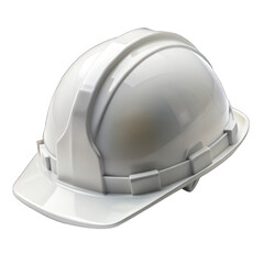 Fototapeta premium White safety hard hat isolated on transparent background