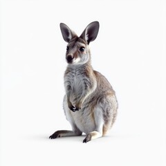 Koyram Wallaby on White Background