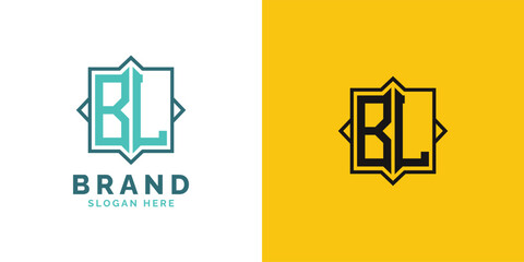 Modern BL Monogram Logo Design. Initial Letter BL Logo, Versatile Branding Suitable for any Brand