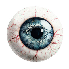 Eerie Floating Eyeball An Isolated Spooky Vision of the Unknown