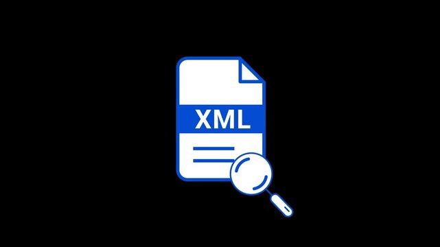 XML File Searching icon animation