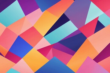 a close up of a colorful abstract background with a lot of triangles