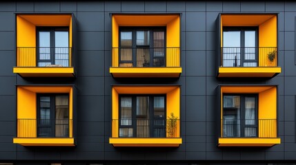 Obraz premium Modern Luxury Apartment Building Facade