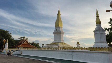 Naklejka premium Wat Phra That Sri Khodtabong, Laos 