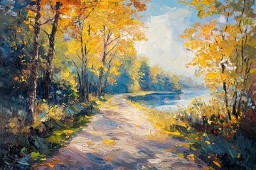 Abstract oil painting illustration background created with Generative AI