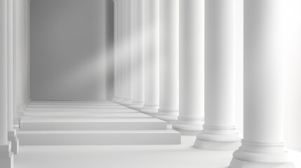 White Gray Perspective Stage Background - a unique and captivating visual. The white and gray stage backdrop with perspective creates an enchanting and alluring scene.