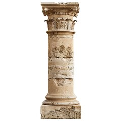 PNG Roman Column Pillar Stone column architecture pillar isolated on white background 