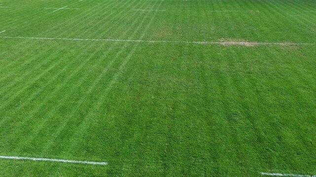Stade de rugby ligne d'essai