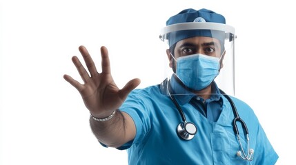 Medical pro prohibits actions in white.