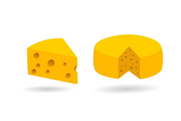 cheese isolated realistis vector free