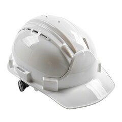 Fototapeta premium white safety helmet isolated on white background 
