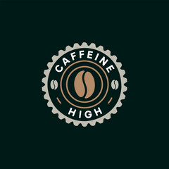 Vintage vector coffee logo and label. Coffee logo template. 