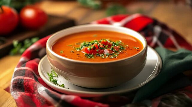 tomato soup with basil