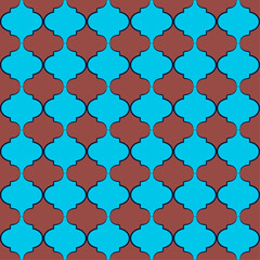 seamless geometric pattern moroccan background texture islamic window grid design vector illustration