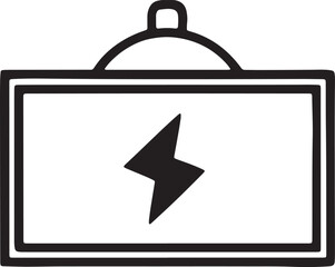 Obraz premium Blackboard icon isolated on white background. Vector illustration. Eps 10.