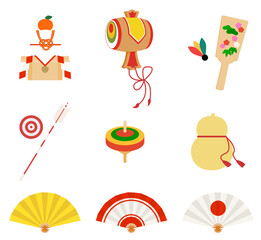 日本の縁起物セット