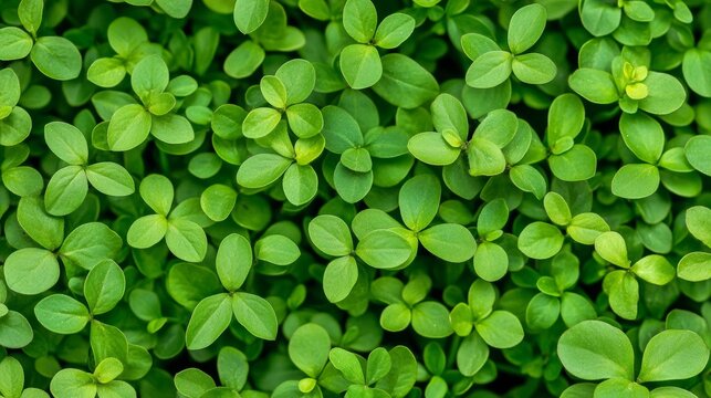 Desmodium triflorum (l) dc scientific name full frame green plant background small leaf plants weeds ground cover plants beautiful pattern