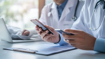 Doctors are using the smart phone to contact the patient