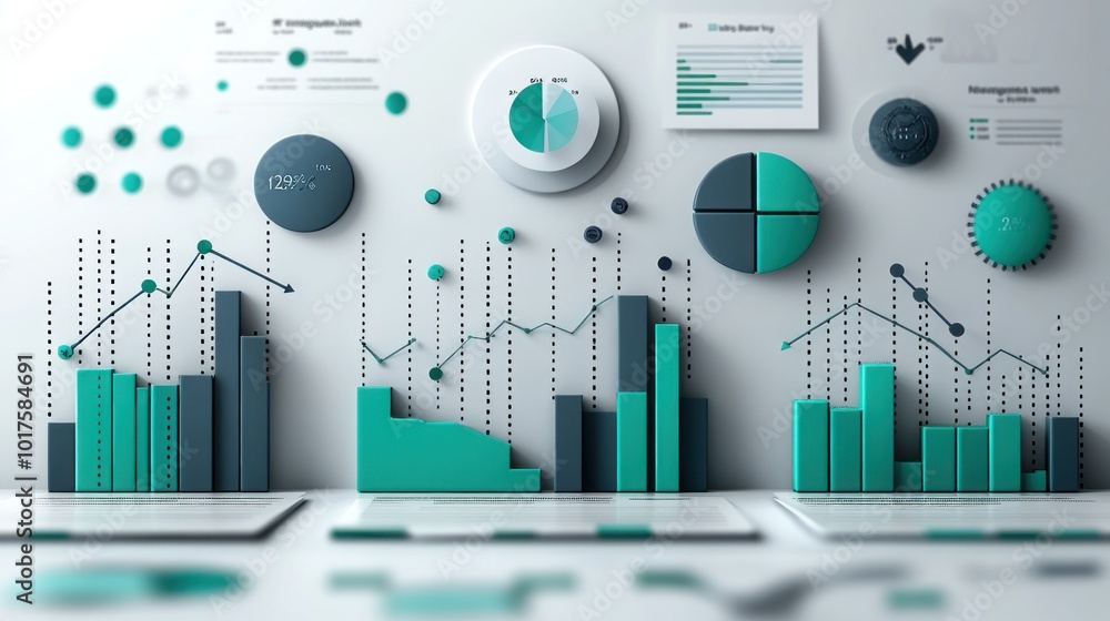 Aufkleber modern data visualization and analytics