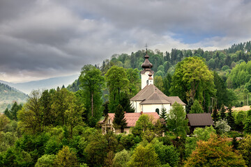 Jaworki . Wioska w Dolinie Grajcarka. © Janusz Lipiński