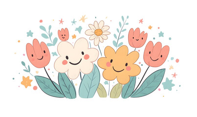 Dreamlike Landscapes and Mystical Gardens with Vibrant Flowers and Glowing Nature