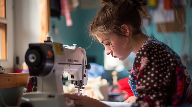 A sewing workshop where participants learn to sew garments, alter clothing, and understand sewing machine basics.