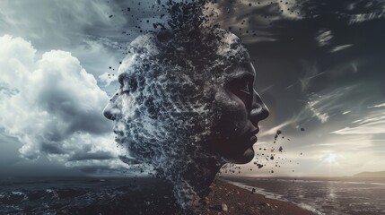 Obraz premium Analyzing contrasting viewpoints on a controversial issue, encouraging reasoned arguments and informed decisions.