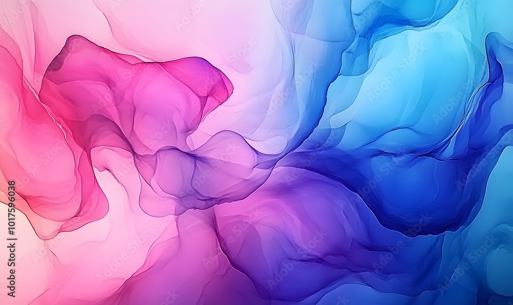 Poster wave background banner with undulating curves and soft colors, generative ai