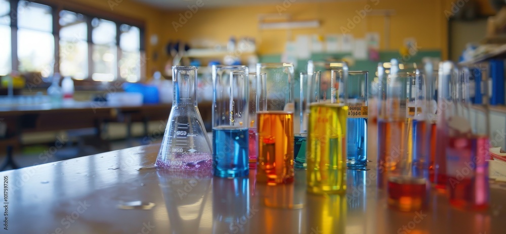 Poster chemistry experiments in science class allow students to observe chemical reactions firsthand and un