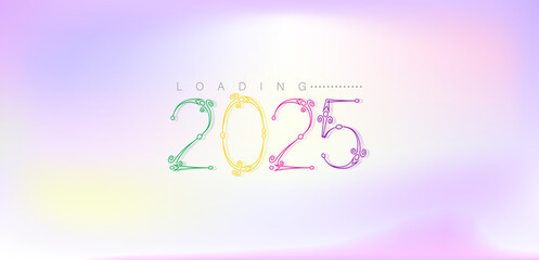 A joyful New Year 2025 image showcasing bright colors and festive symbols, embodying the spirit of celebration