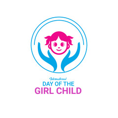 International Day of the Girl Child. child day concept. Children's Day., World Girl Child Day is a global observance that promotes and protects girls' rights. National Girl Child Day