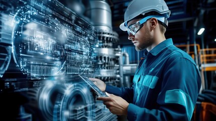 Engineers monitoring advanced water filtration systems, ensuring the removal of contaminants and pathogens