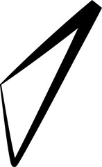 Triangle symbol design. Geometric shape