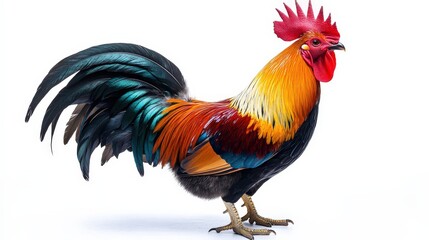 Fototapeta premium Rooster with Vibrant Colors