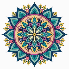 luxury floral mandala design