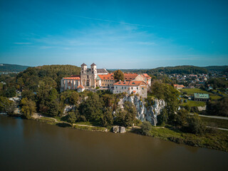 Monastery in Tyniec, in the city of Krakow, Poland.