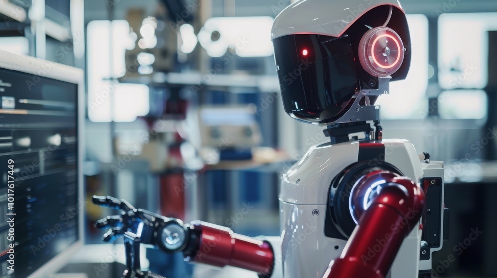 Poster uncover the advancements in robotics, where ai and automation enhance capabilities in manufacturing,