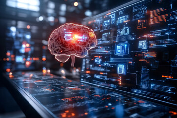 artificial intelligence, automation, big data, brain, business, cg, cloud computing, communication, computer graphics, concept, creative, cyber, deep learning, digital transformation 