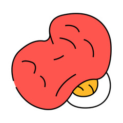 popcorn tasty snack line icon vector. popcorn tasty snack sign. isolated symbol illustration