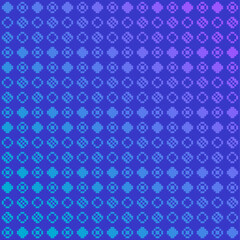 Blue Background with Cyan and Pink Gradient Glowing light Pixel Dots