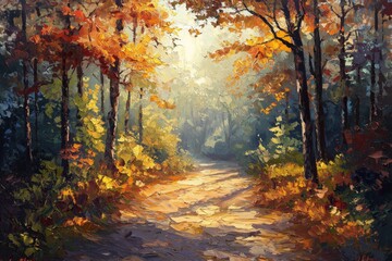 Obraz premium Abstract oil painting illustration background