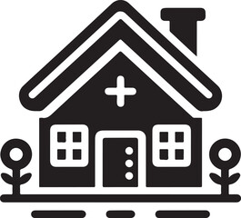Home icon vector art illustration