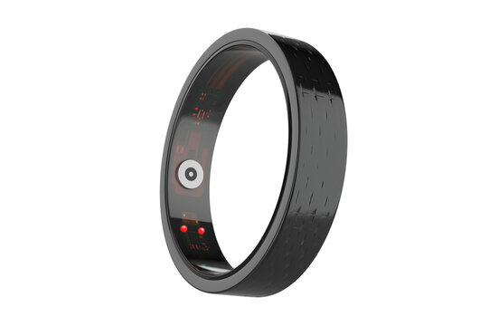 Smart Health Ring Body Monitoring Items Android Smart Ring,Smart Sleep. 3d illustration